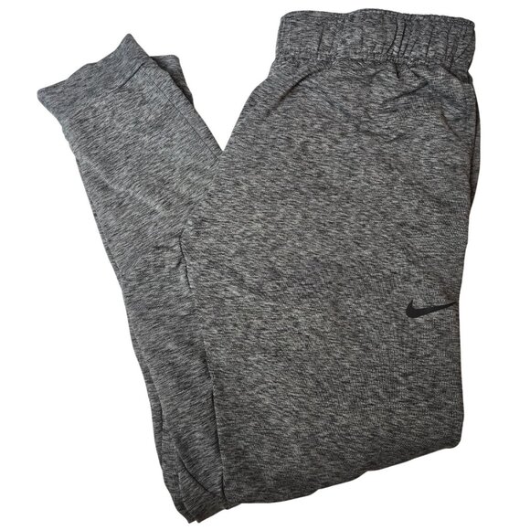 Nike Yoga Dri-Fit Mens Gray Jogger Pants L Lightweight Stretch Polyester Blend - Picture 1 of 5